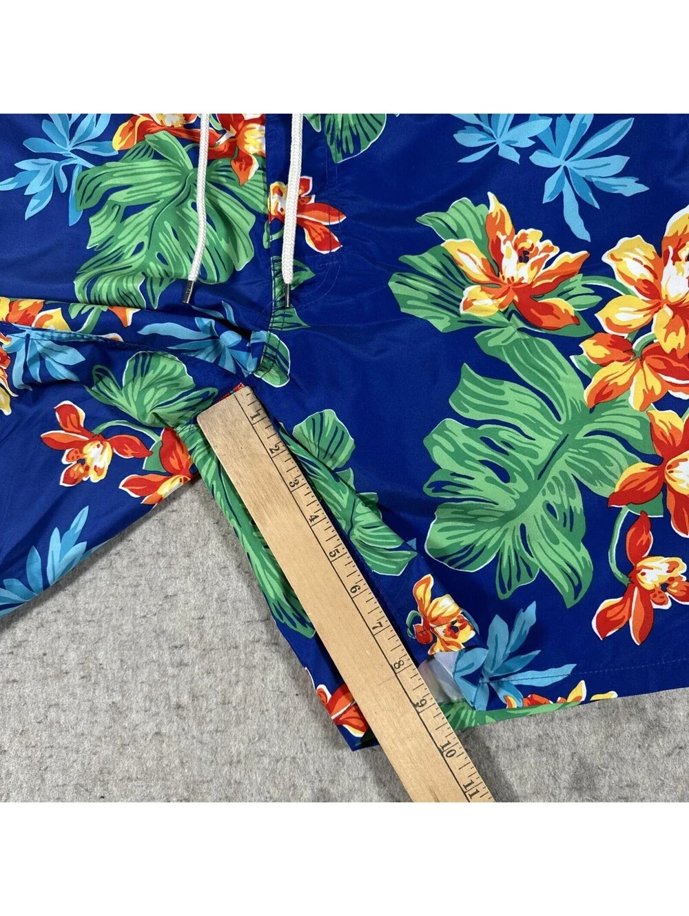 Polo Ralph Lauren Swim Shorts Mens XL Hawaiian Aloha Print Board Trunks Beach